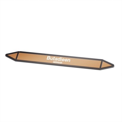 Butadieen Pictogramsticker Leidingmarkering - 1 Butadieen Pictogramsticker Leidingmarkering - 1