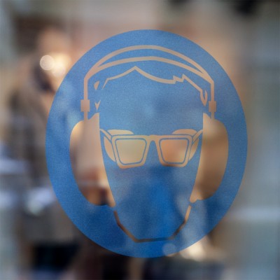 Gebodspictogram Bril en oorkap verplicht sticker - 3