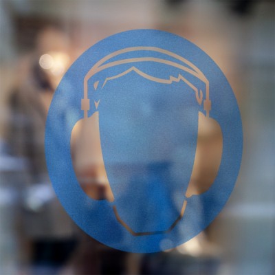 Gebodspictogram Gehoorbescherming verplicht sticker - 3