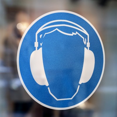 Gebodspictogram Gehoorbescherming verplicht sticker - 2