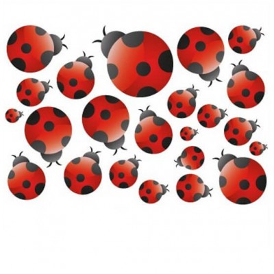 Fiets stickers Lieveheersbeestjes - 1 Fiets stickers Lieveheersbeestjes - 1