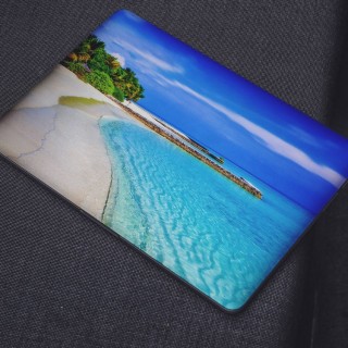 Exotischer Strand-Laptop-Aufkleber – 1