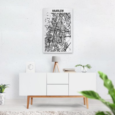 Stadskaart van Haarlem op Aluminium - 2