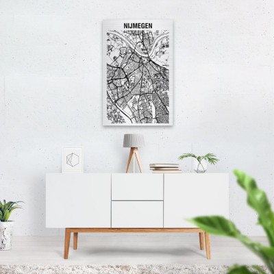 Stadskaart van Nijmegen op Aluminium - 2