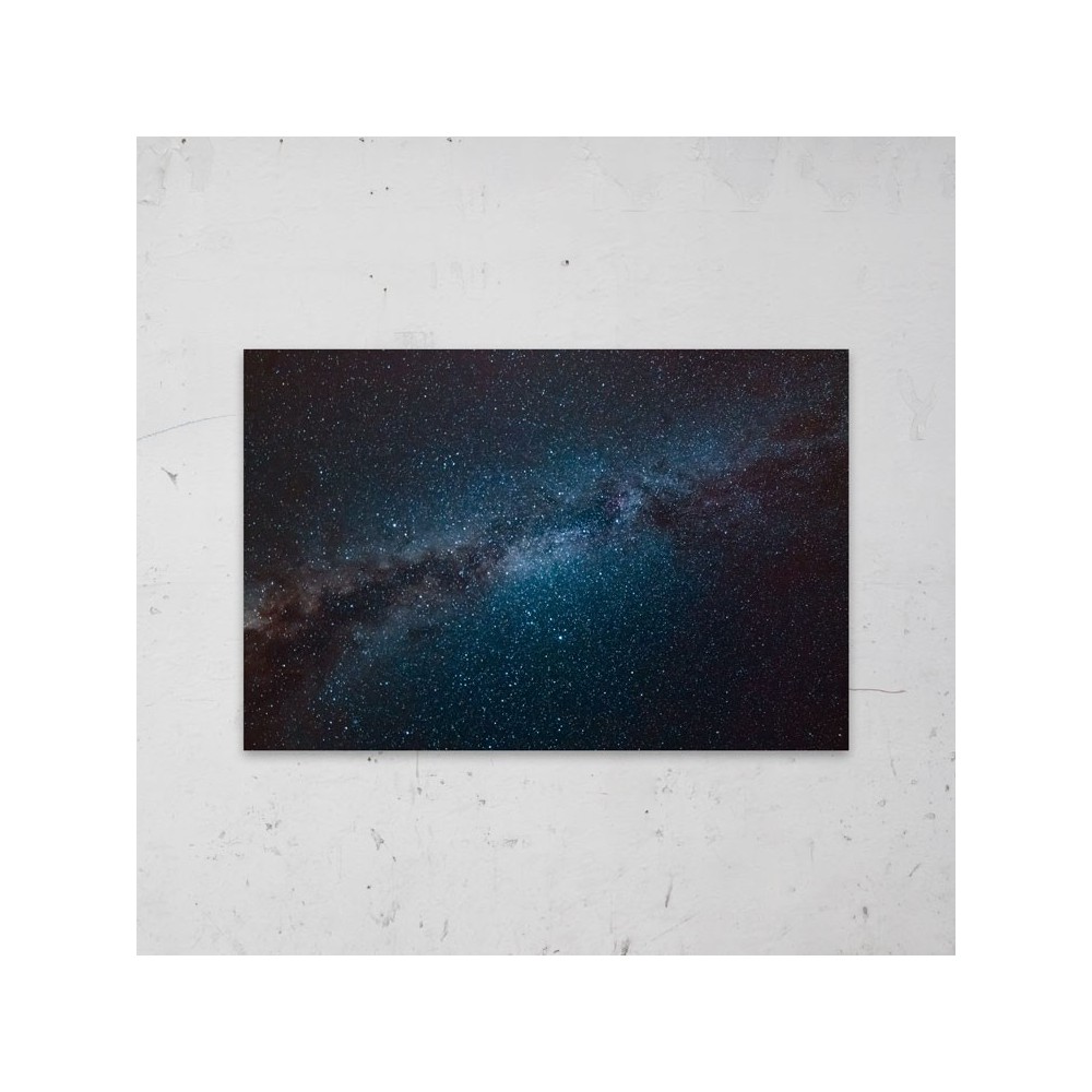 Blue Nebula Clash op Aluminium - 1
