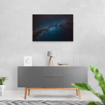 Blue Nebula Clash op Aluminium - 2 Blue Nebula Clash op Aluminium - 2