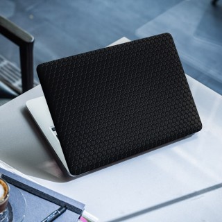 Honeycomb Zwart Laptop Sticker - 1