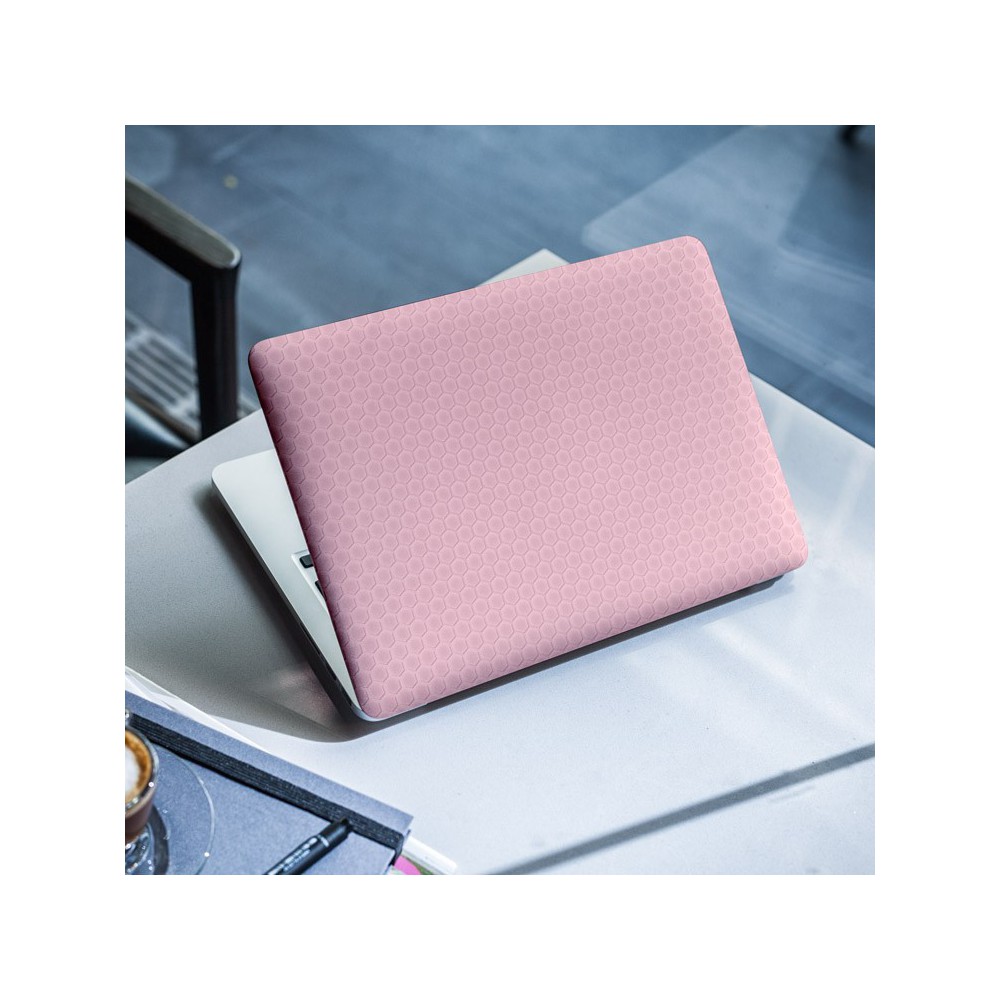 Honeycomb Roze Laptop Sticker - 1