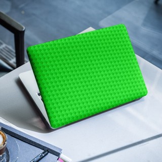 Kohlenstoffgrüner Laptop-Aufkleber – 1