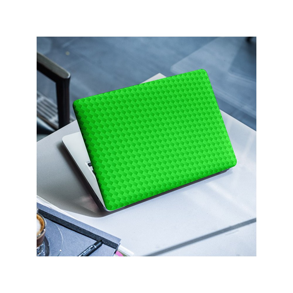 Carbon Groen Laptop Sticker - 1