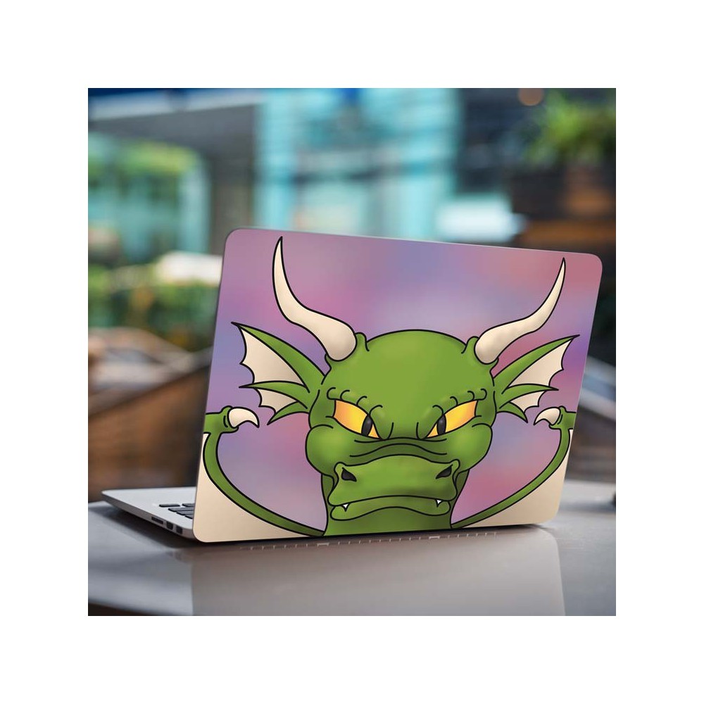 Laptop-Aufkleber „Grüner Drache“ – 1
