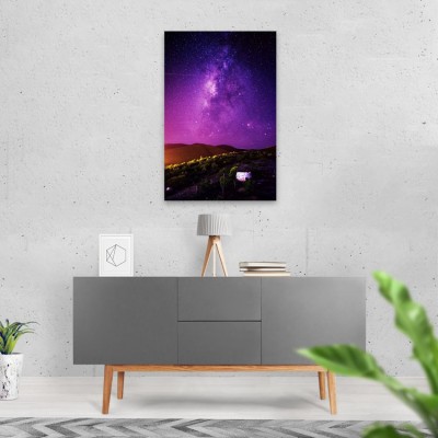 Purple Stars op Aluminium - 2