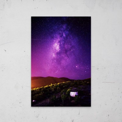 Purple Stars op Aluminium - 1