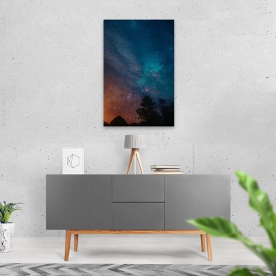 Red and Blue op Aluminium - 2