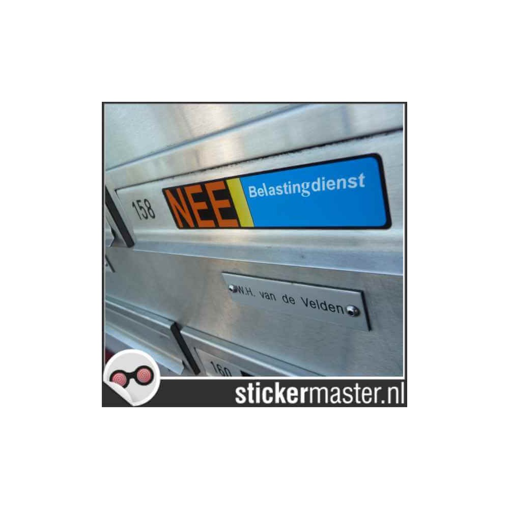 Nee Sticker brievenbus 4 - 2