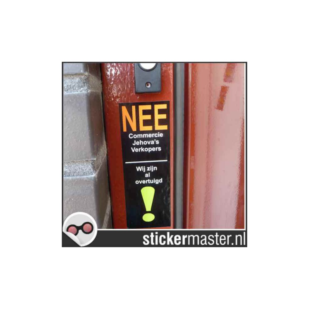 No, no door-to-door sales Sticker We are already convinced - 3
