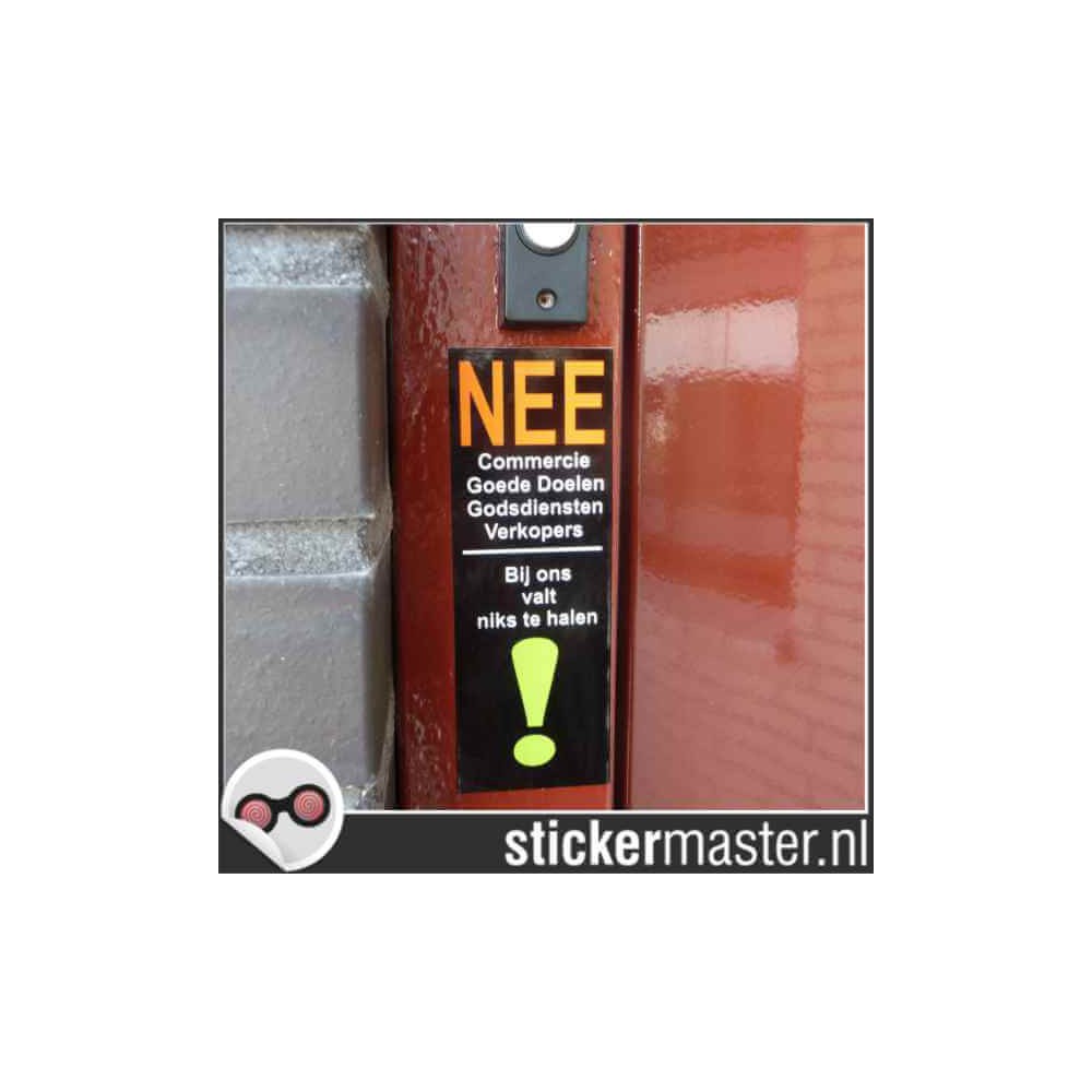 No Anti door-to-door Stickers You can't get anything from us! - 2