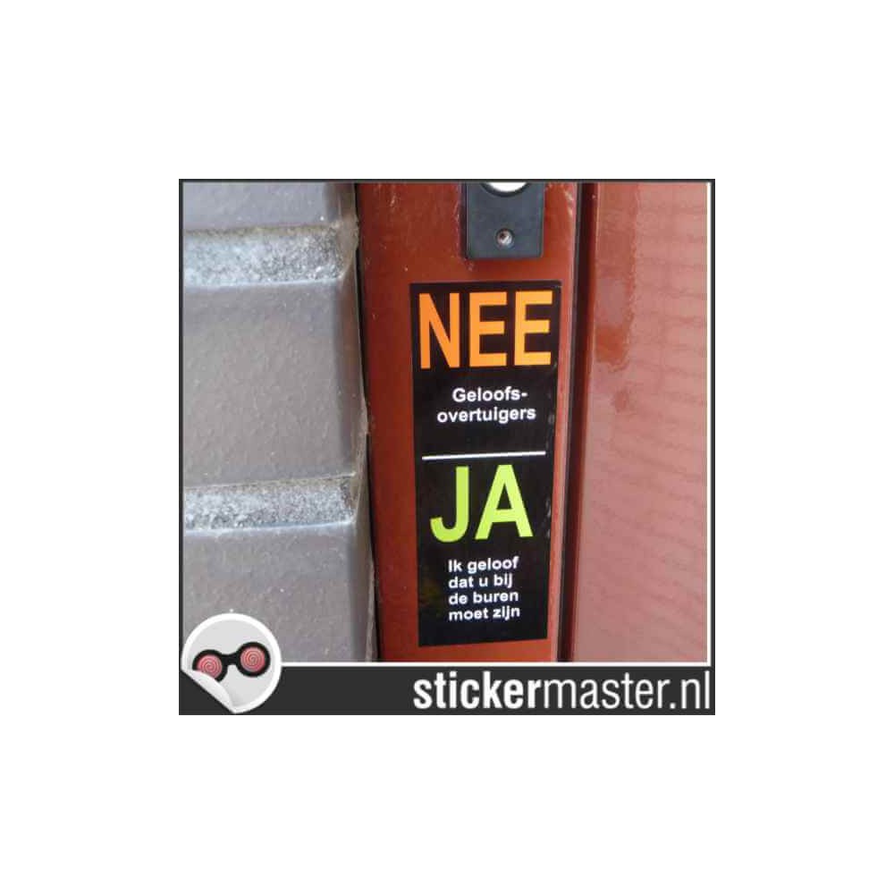 No Yes no door-to-door sales Sticker - 2