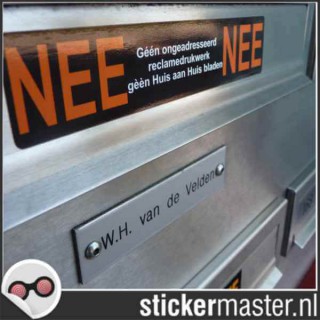 Nee Nee Sticker brievenbus 1 gratis - 4