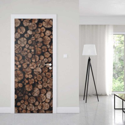 Deursticker Gehakt Hout - 1