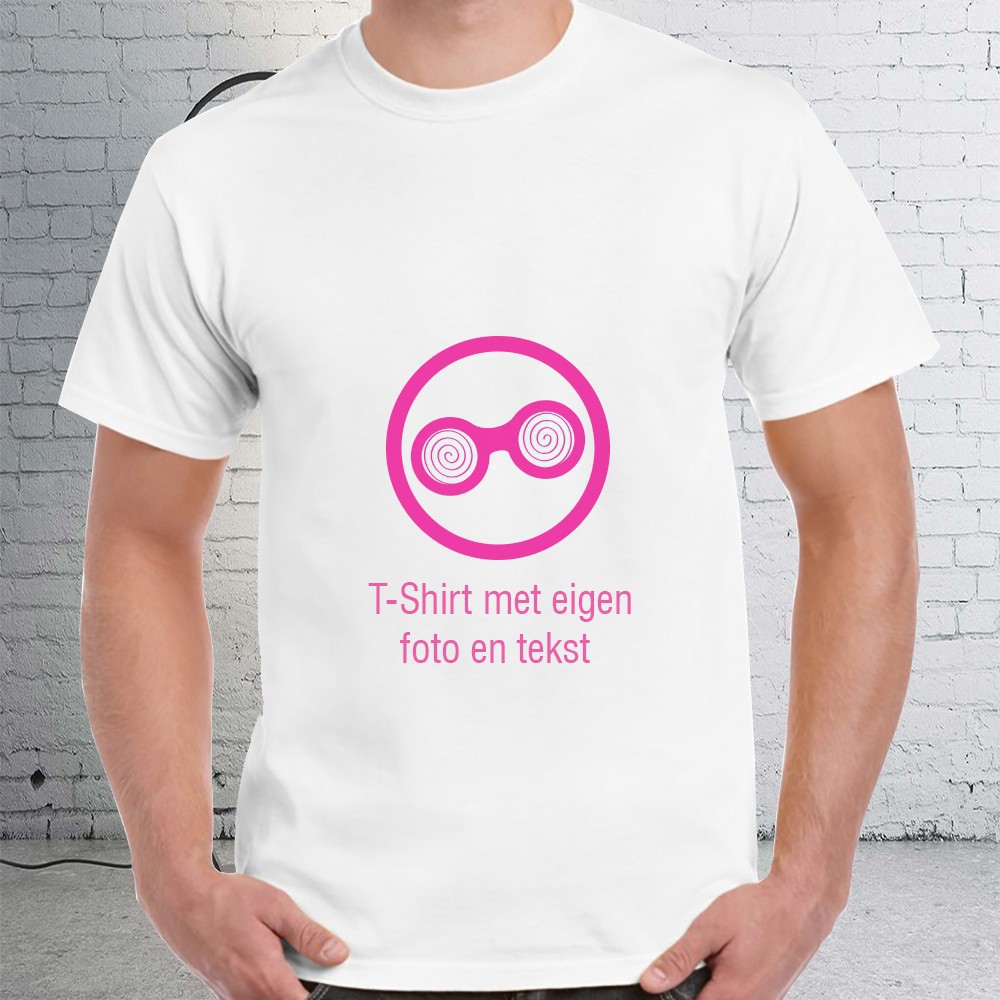 persoon Wissen Versterker T-Shirt Bedrukken met eigen foto en tekst kopen? - Stickermaster