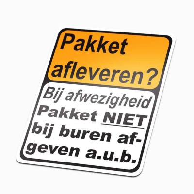 Pakket afleveren niet bij buren - 1
