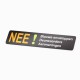 Nee Sticker brievenbus 2