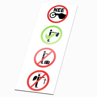 4 ronde colportage Stickers - 1 4 ronde colportage Stickers - 1