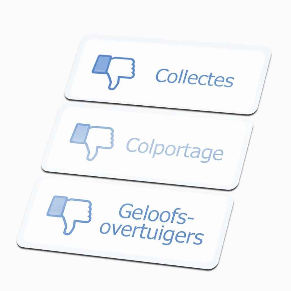 Facebook Dislike Colportage Sticker – 1