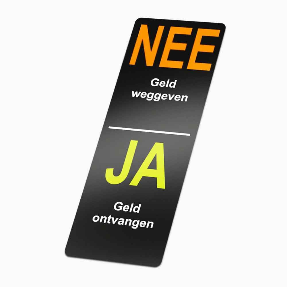 Nee Ja colportage sticker - 1