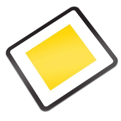 B01 Voorrangsweg verkeersbord sticker - 1