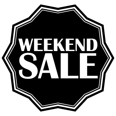 Weekend sale 6 korting sticker - 1