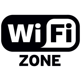 Wifi Zone sticker Logo uitgesneden - 1
