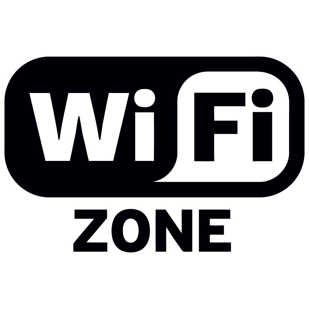 Wifi Zone sticker Logo uitgesneden - 1