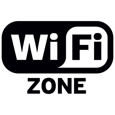 Wifi Zone sticker Logo uitgesneden - 1