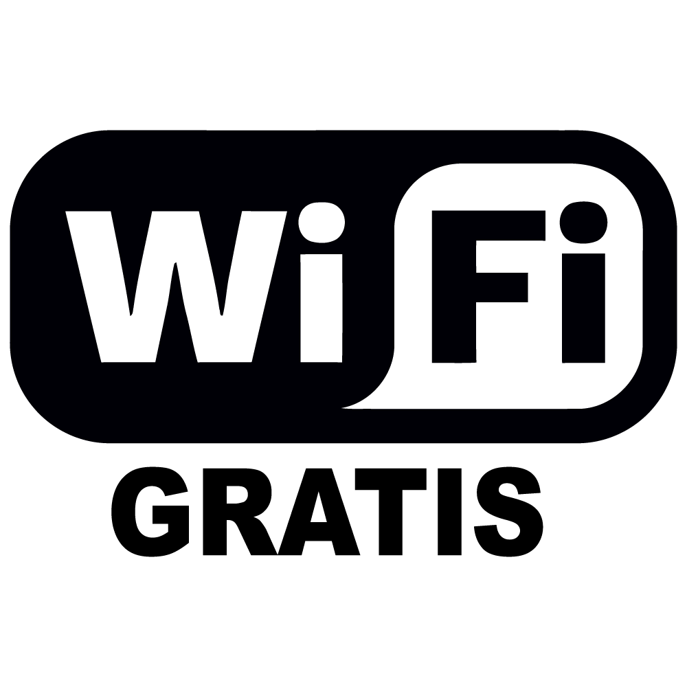 Wifi Gratis sticker Logo uitgesneden - 1