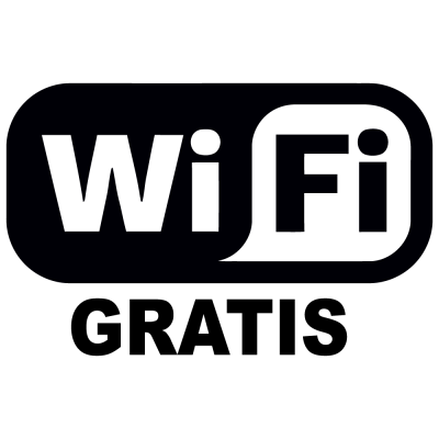 Wifi Gratis sticker Logo uitgesneden - 1