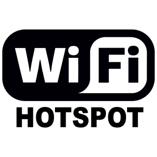 Wifi Hotspot sticker Logo uitgesneden - 1