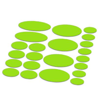 Ovaal framebescherming fluor kleur - 1