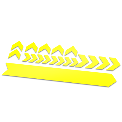 Set 19 Framebescherming glans kleur pijlen - 1