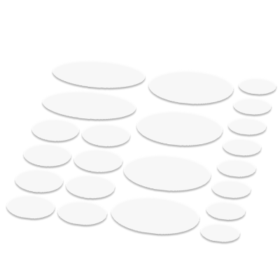 Ovaal framebescherming transparant - 1