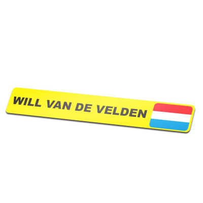 Naamsticker Fiets Arial Black - 3 Naamsticker Fiets Arial Black - 3
