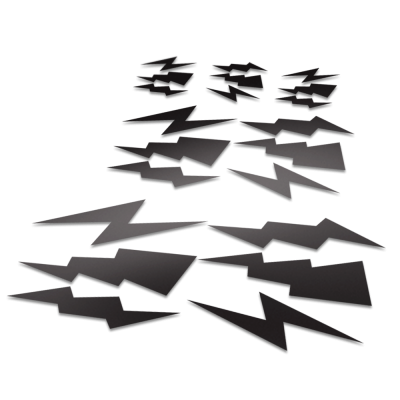 Helm stickers Bliksem - 1