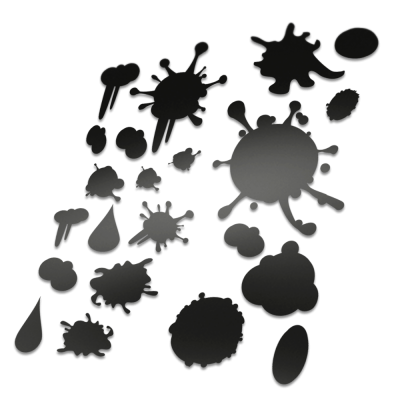 Helm stickers Verfspatten - 1