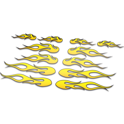 Helm stickers Vlammen - 1