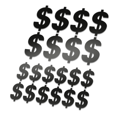 Helm stickers Dollar - 1