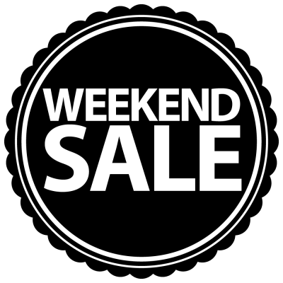 Weekend sale 2 korting sticker - 1 Weekend sale 2 korting sticker - 1