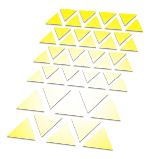 Reflecterende stickers driehoek - 1