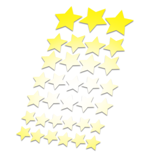 Reflecterende stickers sterren - 1