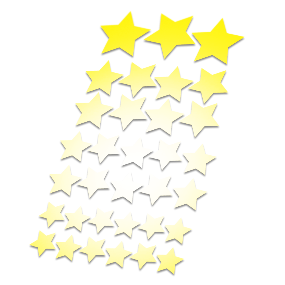 Reflecterende stickers sterren - 1